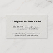 Monogram / Natuurlijk / Krans Visitekaartje (Achterkant)