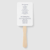 Monogram Nautical Navy Blue Anchor Wedding Handwaaier (Achterkant)