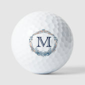 Monogram Nautisch Huwelijksfeest Favoriet Schelp K Golfballen (Voorkant)
