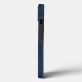 Monogram Navy Blauw Case-Mate iPhone Case (Achterkant / Links)