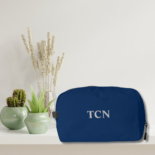 Monogram Navy Blauwe Bruidsjonker Bruidsjonkers Ca Toilettasje