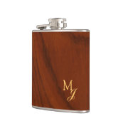 Monogram Nep Hout Heupfles (Links)