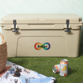 Monogram Neurodiversity Autism Acceptatie Rainbow Sticker (Koeler)