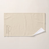 Monogram neutraal minimalistisch modern bad handdoek (Handdoek)