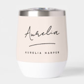 Monogram Neutraal Modern Handtekening Minimalistis (Voorkant)