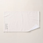 Monogram Neutraal | Modern minimalistisch stijlvol Handdoek (Handdoek)