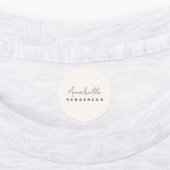 Monogram Neutraal | Modern minimalistisch stijlvol Labels (Aangebracht)