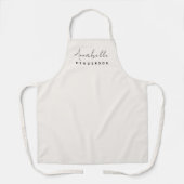 Monogram Neutraal | Modern minimalistisch stijlvol Schort (Voorkant)