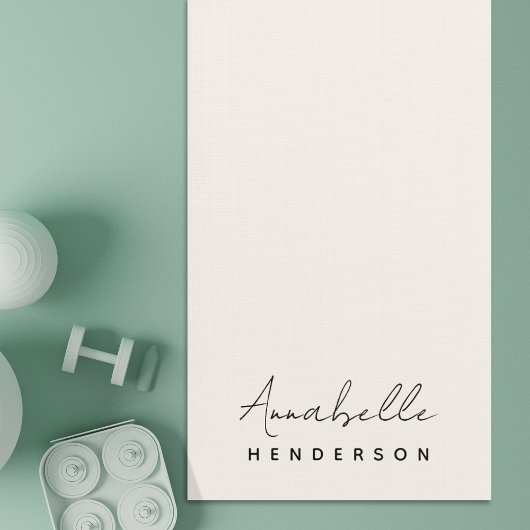 Monogram Neutraal | Modern minimalistisch stijlvol Yogamat