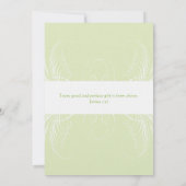 Monogram Neutrale Twin Baptisme Uitnodiging (Achterkant)