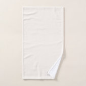 Monogram neutre | Minimalist stylish (Serviette à main)