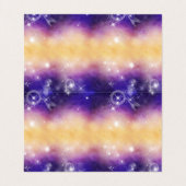Monogram New age Galaxy Nebula Celestial Stars Visitekaartjes (Binnenkant ongevouwen)