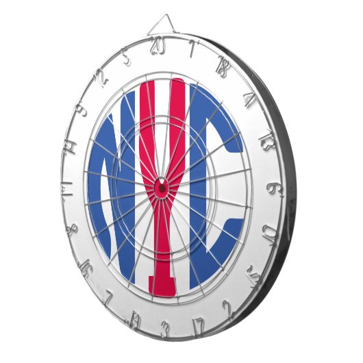 Monogram New York City Dartbord (Voorkant Rechts)