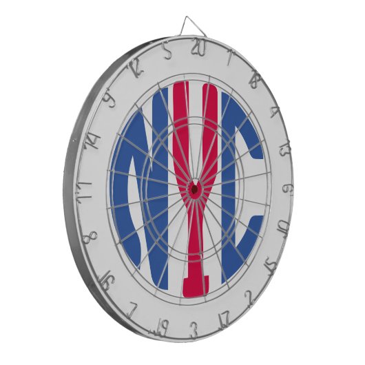 Monogram New York City Dartbord (Voorkant Links)