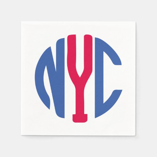 Monogram New York City Servetten (Voorkant)