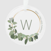Monogram Nom de l'entreprise Modern Wreath cadeau  (devant)