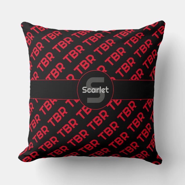 Monogram nooit eindigend TBR Kussen (Voorkant)