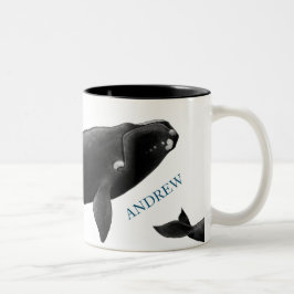 Monogram Noord-Atlantische makreel Tweekleurige Koffiemok