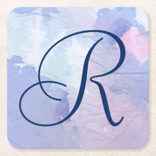 Monogram   Noordelijke hooglichten II Vierkante Kartonnen Onderzetter