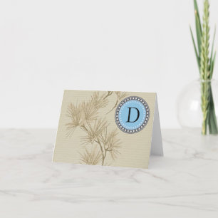 Monogram Note Cards Bedankkaart