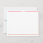 Monogram Notecards Kaart (Voorkant)