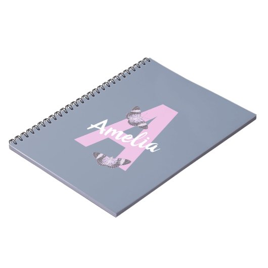 Monogram Notitieboek met gepersonaliseerde botervl (Linkerzijde)