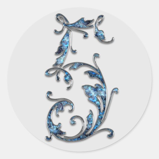Monogram nummer 5 stickers (Voorkant)