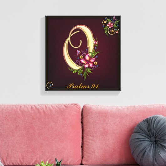 Monogram O Premium gewatteerd Canvas (gloss) (Insitu (Woonkamer))