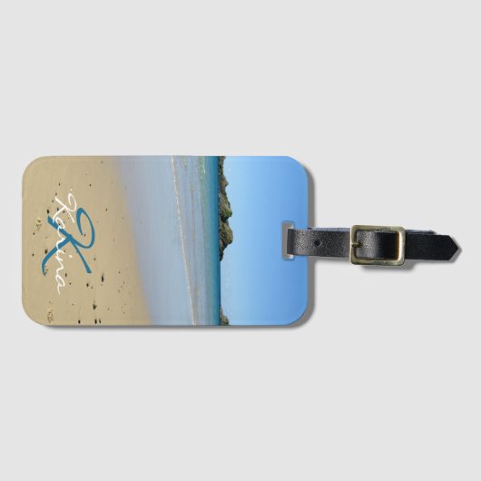 Monogram Ocean Beach Bagagelabel (Voorkant (horizontaal))