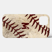 MONOGRAM of Jersey NUMBER Baseball Phone Case (Achterkant (horizontaal))