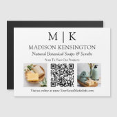 Monogram of toevoegen Logo Photo Business QR Code  (Voorkant / Achterkant)