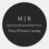 Monogram of voeg het Etiket van het Bedrijfs van L (Voorkant)