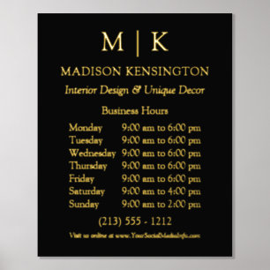Monogram of voeg Logo Business Gold toe Folie Afdrukken
