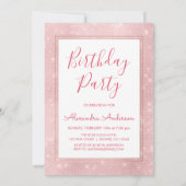 Monogram Oktober Sparkle Kat Verjaardag Kaart (Achterkant)