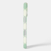 Monogram omhuld op groen en wit Gingham Pattern Case-Mate iPhone Case (Achterkant / Rechts)