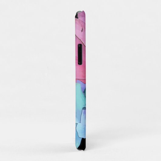 Monogram Omkeerbare Waterverf Pastel Camellias Ca Case-Mate iPhone Case (Achterkant/rechts)