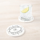  monogram onderzetters (Zijkant)