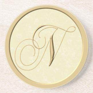 Monogram onderzetters - letter N