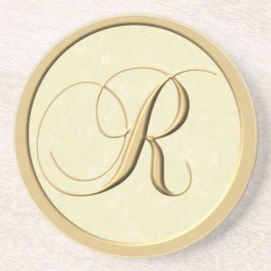 Monogram onderzetters - letter R