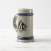  monogram ontwerp-balk bierpul (Voorkant links)