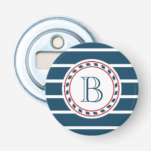 Monogram ontwerp button flesopener