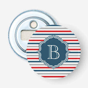Monogram ontwerp button flesopener