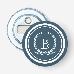 Monogram ontwerp button flesopener