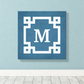 Monogram ontwerp canvas afdruk (Insitu (Houten vloer))