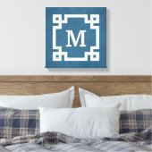 Monogram ontwerp canvas afdruk (Insitu (Slaapkamer))