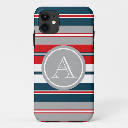 Monogram ontwerp Case-Mate iPhone case (Achterkant)