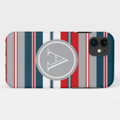 Monogram ontwerp Case-Mate iPhone case (Achterkant (horizontaal))