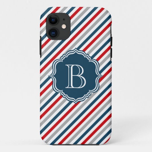 Monogram ontwerp Case-Mate iPhone case (Achterkant)