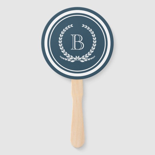 Monogram ontwerp handwaaier (Achterkant)