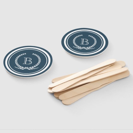 Monogram ontwerp handwaaier (Niet-gemonteerd)